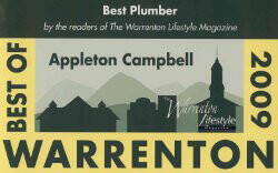 2009 Warrenton Lifestyle Magazine Best of Plumbers